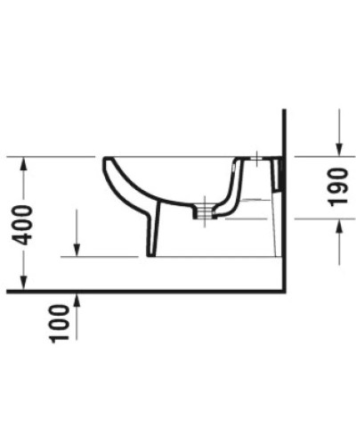 Подвесное биде Duravit DuraStyle 2279150000
