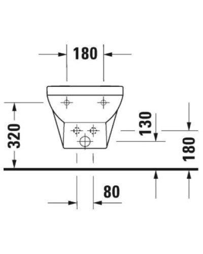 Подвесное биде Duravit DuraStyle 2279150000