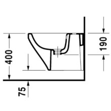 Подвесное биде Duravit DuraStyle 2285150000