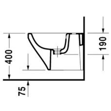 Подвесное биде Duravit DuraStyle 2285150000