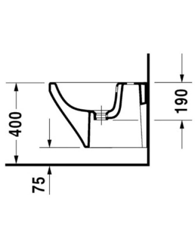 Подвесное биде Duravit DuraStyle 2285150000