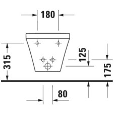 Подвесное биде Duravit DuraStyle 2285150000