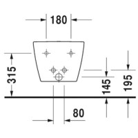 Подвесное биде Duravit ME by Starck 2290150000