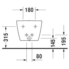Подвесное биде Duravit ME by Starck 2290150000