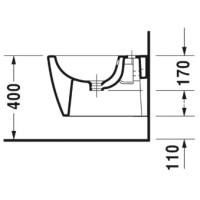 Подвесное биде Duravit ME by Starck 2290150000