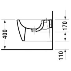Подвесное биде Duravit ME by Starck 2290150000