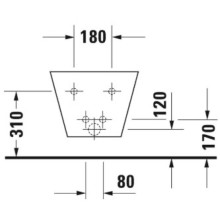 Подвесное биде Duravit Starck 1 0274150000
