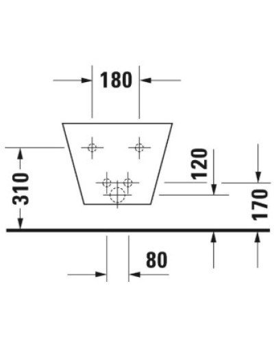 Подвесное биде Duravit Starck 1 0274150000