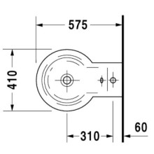 Подвесное биде Duravit Starck 1 0274150000