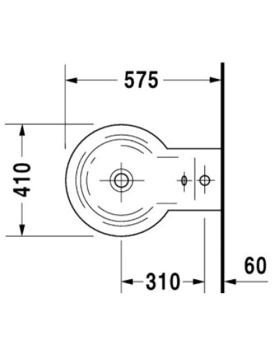 Подвесное биде Duravit Starck 1 0274150000