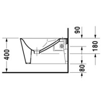 Подвесное биде Duravit Starck 1 0274150000