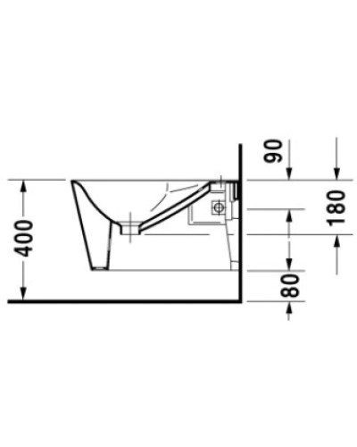 Подвесное биде Duravit Starck 1 0274150000