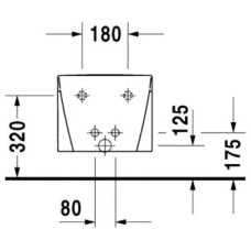 Подвесное биде Duravit Starck 2 2271150000