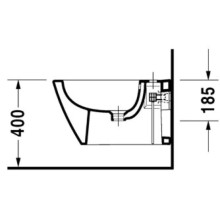 Подвесное биде Duravit Starck 2 2271150000