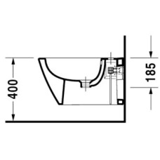 Подвесное биде Duravit Starck 2 2271150000