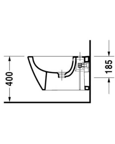 Подвесное биде Duravit Starck 2 2271150000