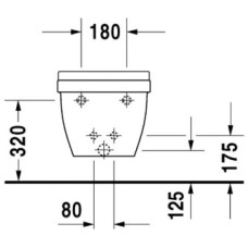 Подвесное биде Duravit Starck 3 2281150000