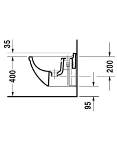 Подвесное биде Duravit Starck 3 2281150000