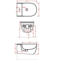 Подвесное биде Artceram The One THB001 01 00 bix1