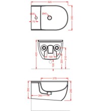 Подвесное биде Artceram The One THB001 15 00 grigio olivax1