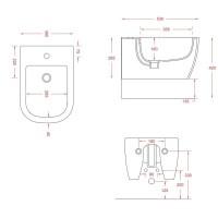 Подвесное биде Artceram Faster FSB001 01 00 bix1