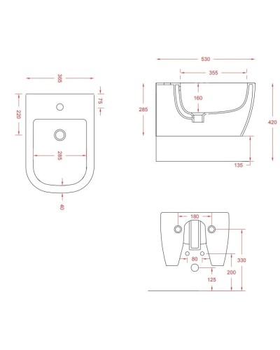 Подвесное биде Artceram Faster FSB001 01 00 bix1
