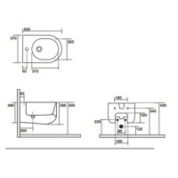 Подвесное биде Kerasan Flo 312301x1