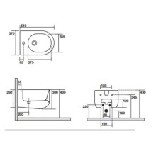 Подвесное биде Kerasan Flo 312301x1