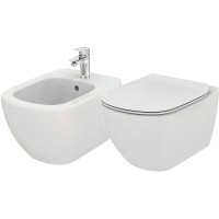 Комплект биде с унитазом Ideal Standard Tesi PT457001 с сиденьем Микролифт