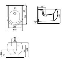 Подвесное биде Bien Flash FLBA05201VD1W3000