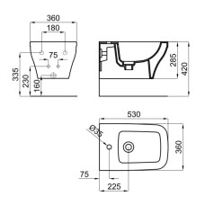 Подвесное биде Noken Forma N350798840