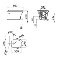 Подвесное биде Noken Hotels N396990845