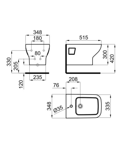 Подвесное биде Noken Urban-C N369225497