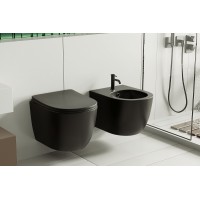 Биде Abber Bequem AC1150MB подвесное Черное матовое