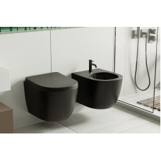 Биде Abber Bequem AC1150MB подвесное Черное матовое