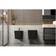 Биде Abber Rechteck AC1250MB подвесное Черное матовое