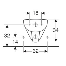 Подвесное биде Geberit Renova Plan 232150000