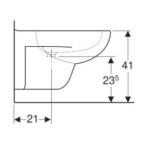 Подвесное биде Geberit Renova 233040000