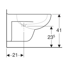 Подвесное биде Geberit Renova 233040000