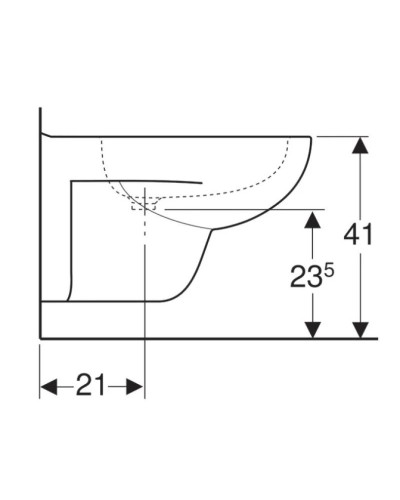Подвесное биде Geberit Renova 233040000