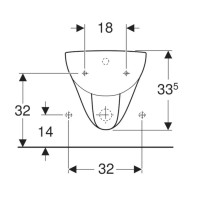 Подвесное биде Geberit Renova 233040000