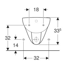Подвесное биде Geberit Renova 233040000