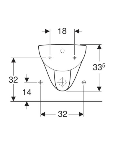 Подвесное биде Geberit Renova 233040000