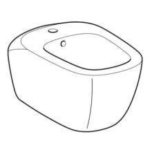 Подвесное биде Geberit Citterio 500.539.01.1