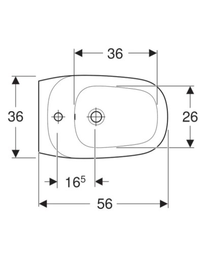 Подвесное биде Geberit Citterio 500.539.01.1