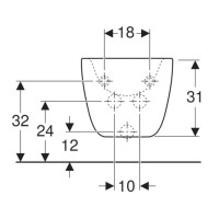Подвесное биде Geberit Citterio 500.539.01.1