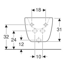 Подвесное биде Geberit Citterio 500.539.01.1