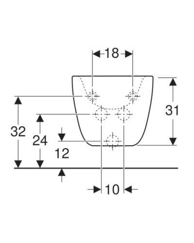 Подвесное биде Geberit Citterio 500.539.01.1