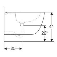 Подвесное биде Geberit Citterio 500.539.01.1