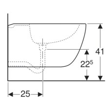 Подвесное биде Geberit Citterio 500.539.01.1